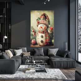 Festive Snowman Delight Poster