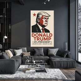 Donald Trump 47th President Poster