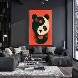 Yin-Yang Panda Vinyl Poster