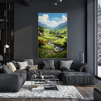 Tranquil Countryside Landscape Poster
