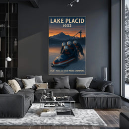 Lake Placid 1932 Winter Olympics Poster