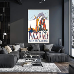 Praz Sur Arly Winter Sports Poster PosterGoat