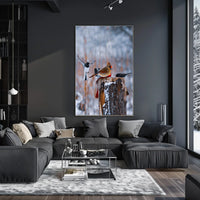 Winter Birds In Flight Poster