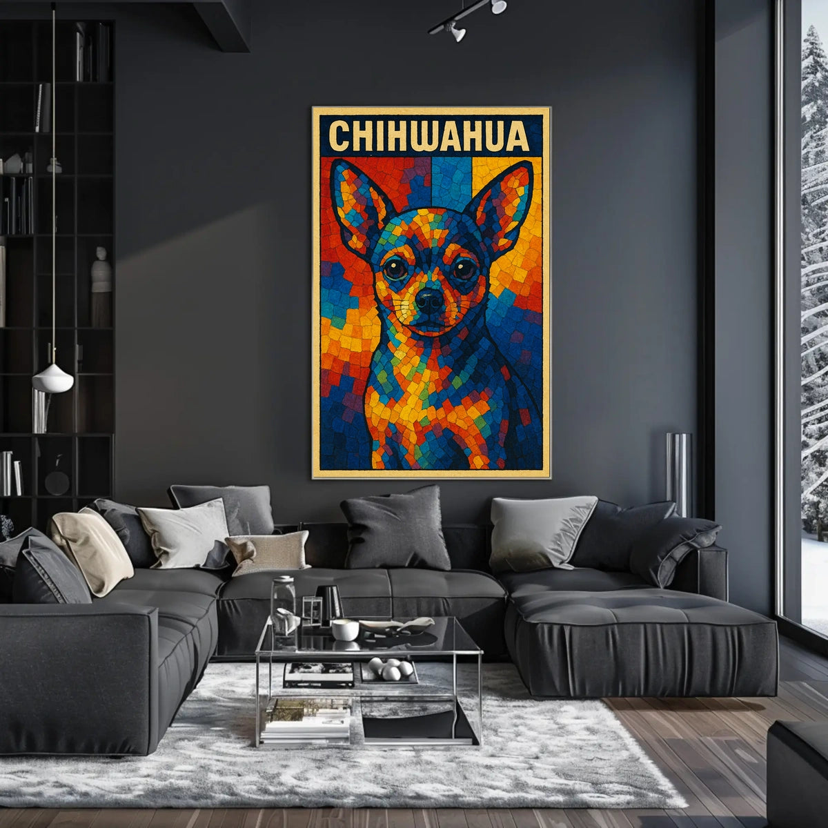 Colorful Chihuahua Art Poster