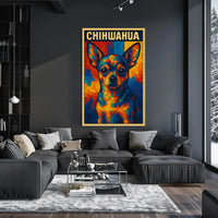 Colorful Chihuahua Art Poster