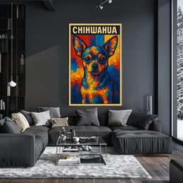 Colorful Chihuahua Art Poster