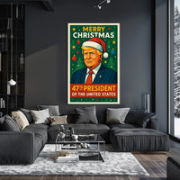 Merry Christmas 47Th President Poster