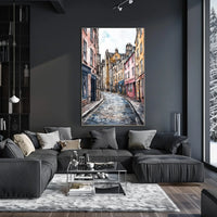 Historic Edinburgh Royal Mile Street Scene UK Poster