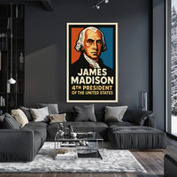 James Madison 4th President Poster