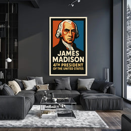 James Madison 4th President Poster