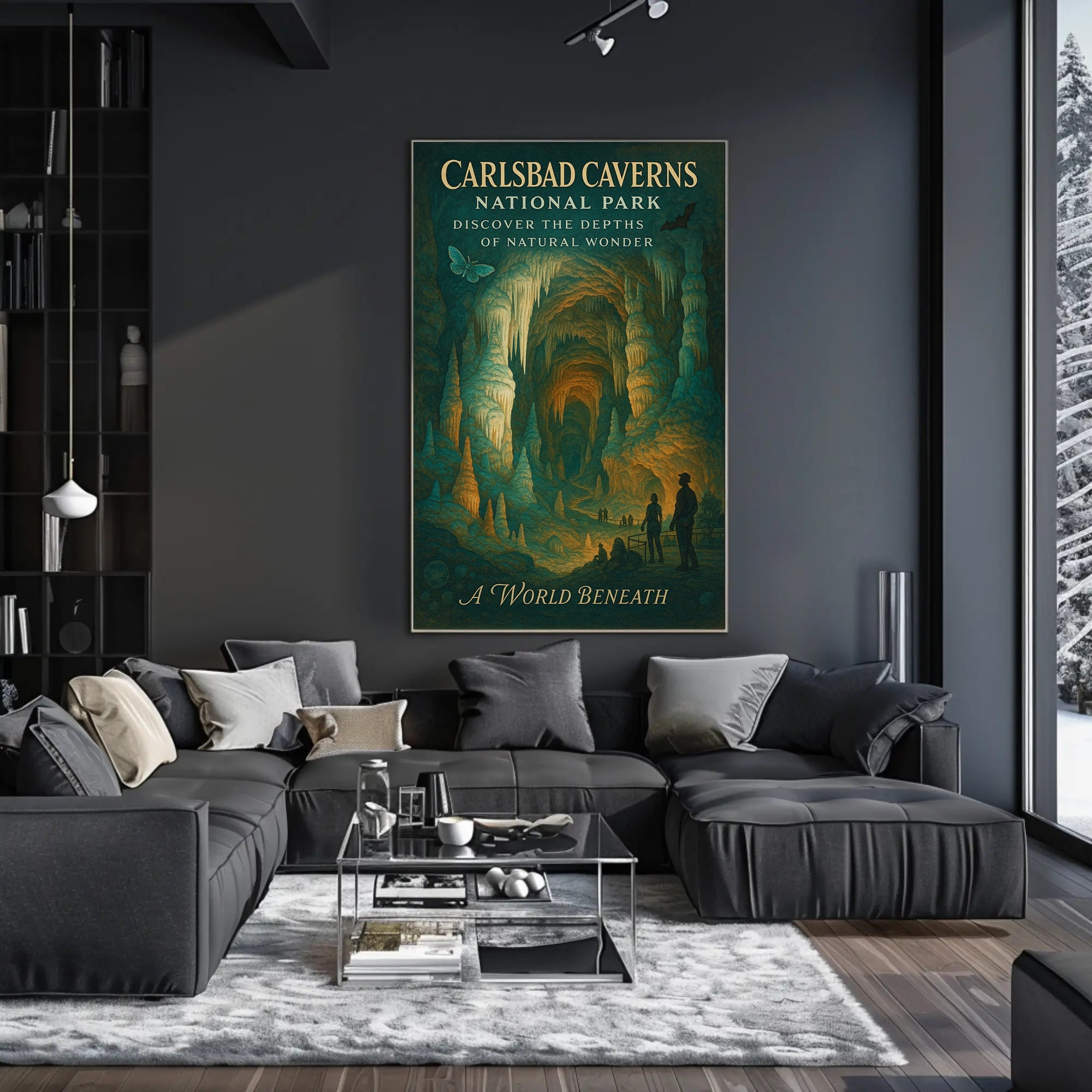 Carlsbad Caverns Adventure Awaits National Park Poster