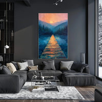 Serene Dreamlike Landscape Art Print - Abstract or Artistic Poster PosterGoat