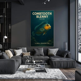 Combtooth Blenny A Small, Engaging Fish Poster PosterGoat