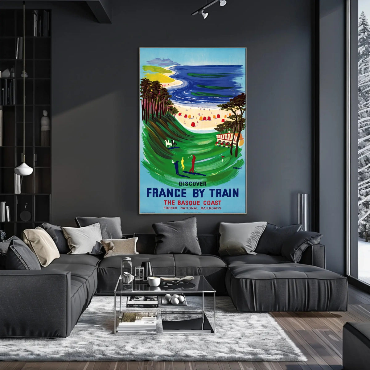 Discover The Basque Coast Poster