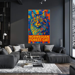 Norwegian Forest Cat Poster