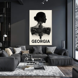 Georgia A Fusion of Identity and Architecture Poster