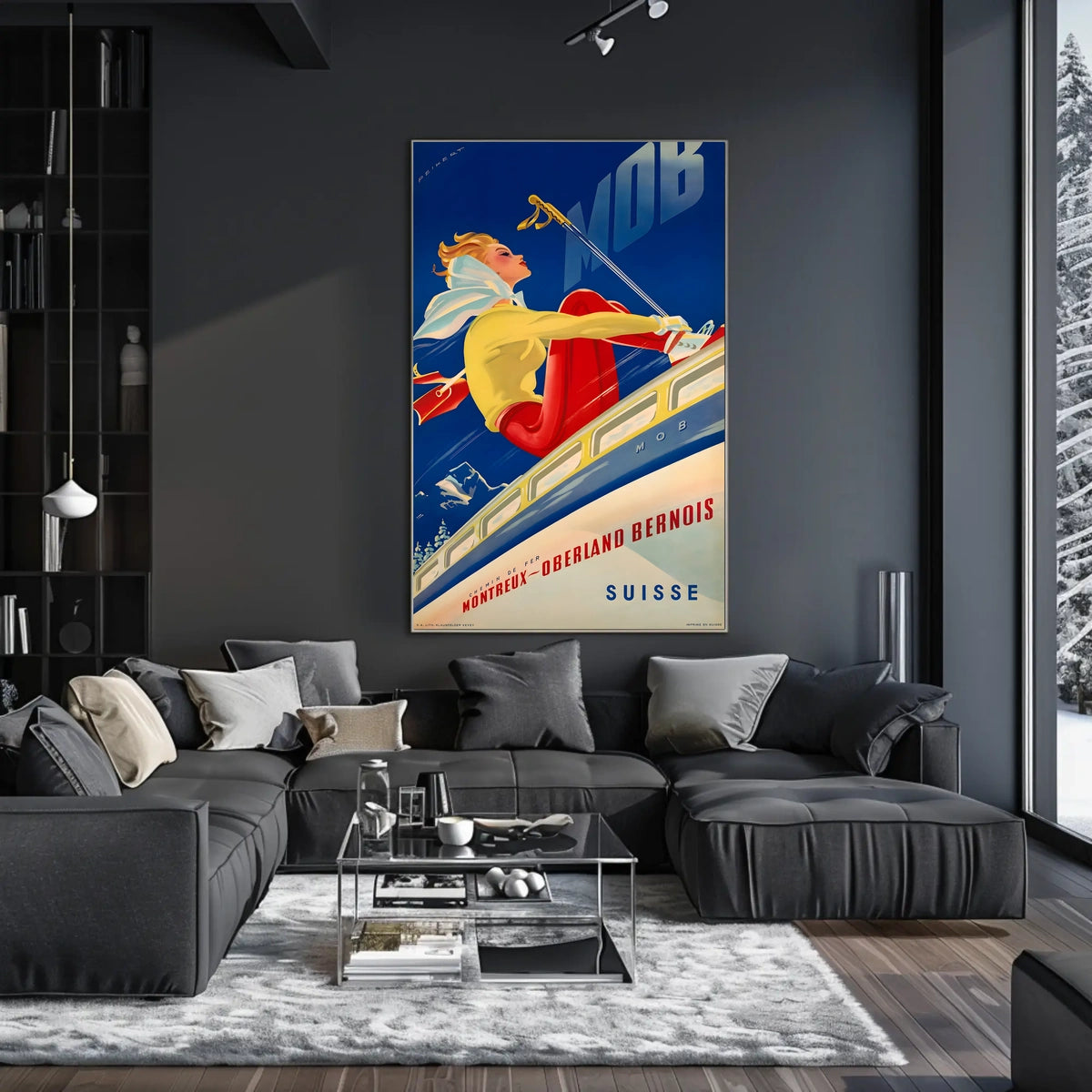 Montreux-Oberland Bernois Railway Poster
