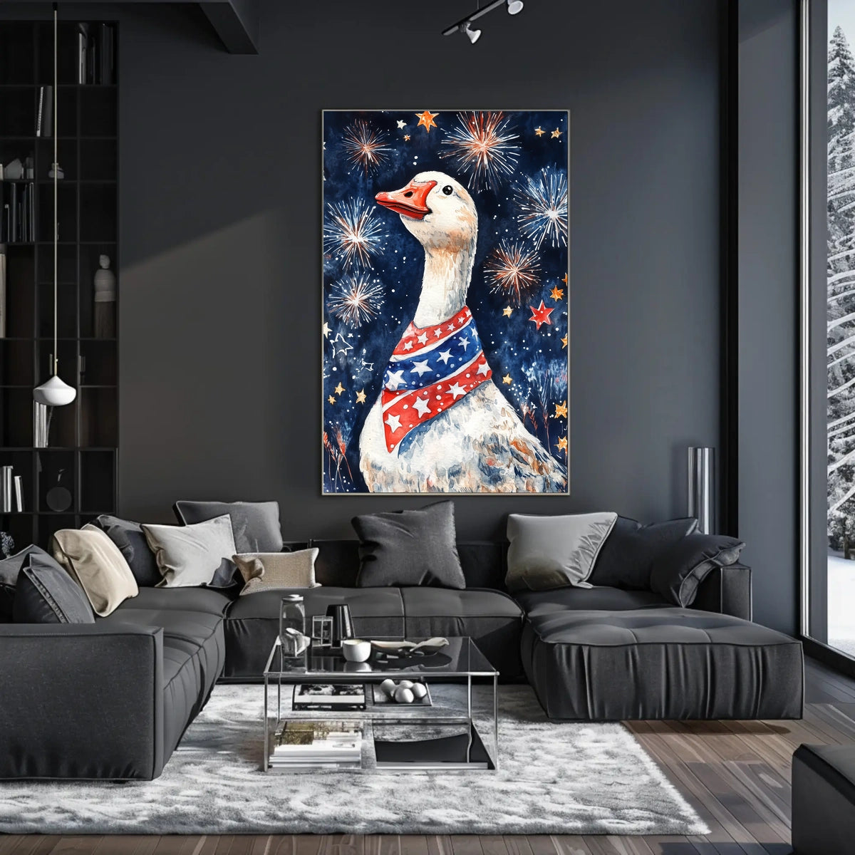 patriotic goose Poster