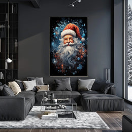 Santa Claus Joy Brings Modern Christmas Celebration Poster