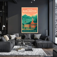 Burlington Vermont Culture and Nature Travel Poster PosterGoat