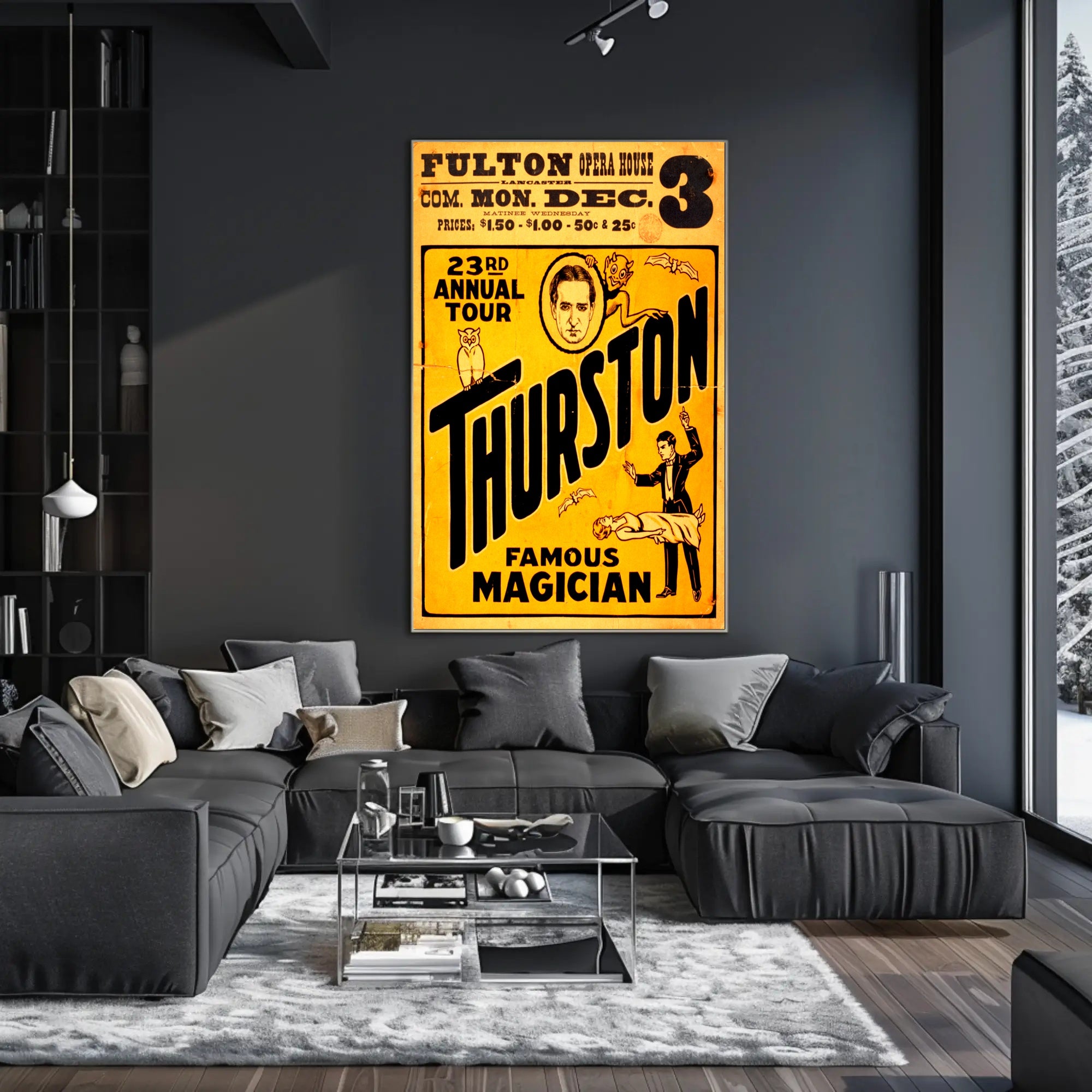 Thurston Magic Show Vintage Poster - Abstract, Artistic, or Pop Culture Poster