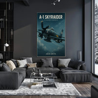 A-1 Skyraider Cinematic Adventure Military Recruitment Poster PosterGoat
