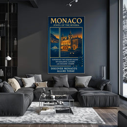 Monaco Jewel of the Riviera Poster