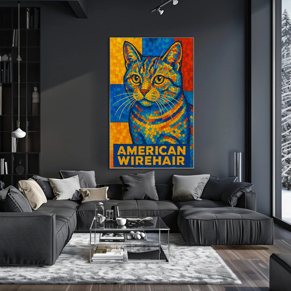 American Wirehair Mosaic Poster
