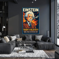 Albert Einstein Nobel Prize 1921 Scholars Vintage Poster