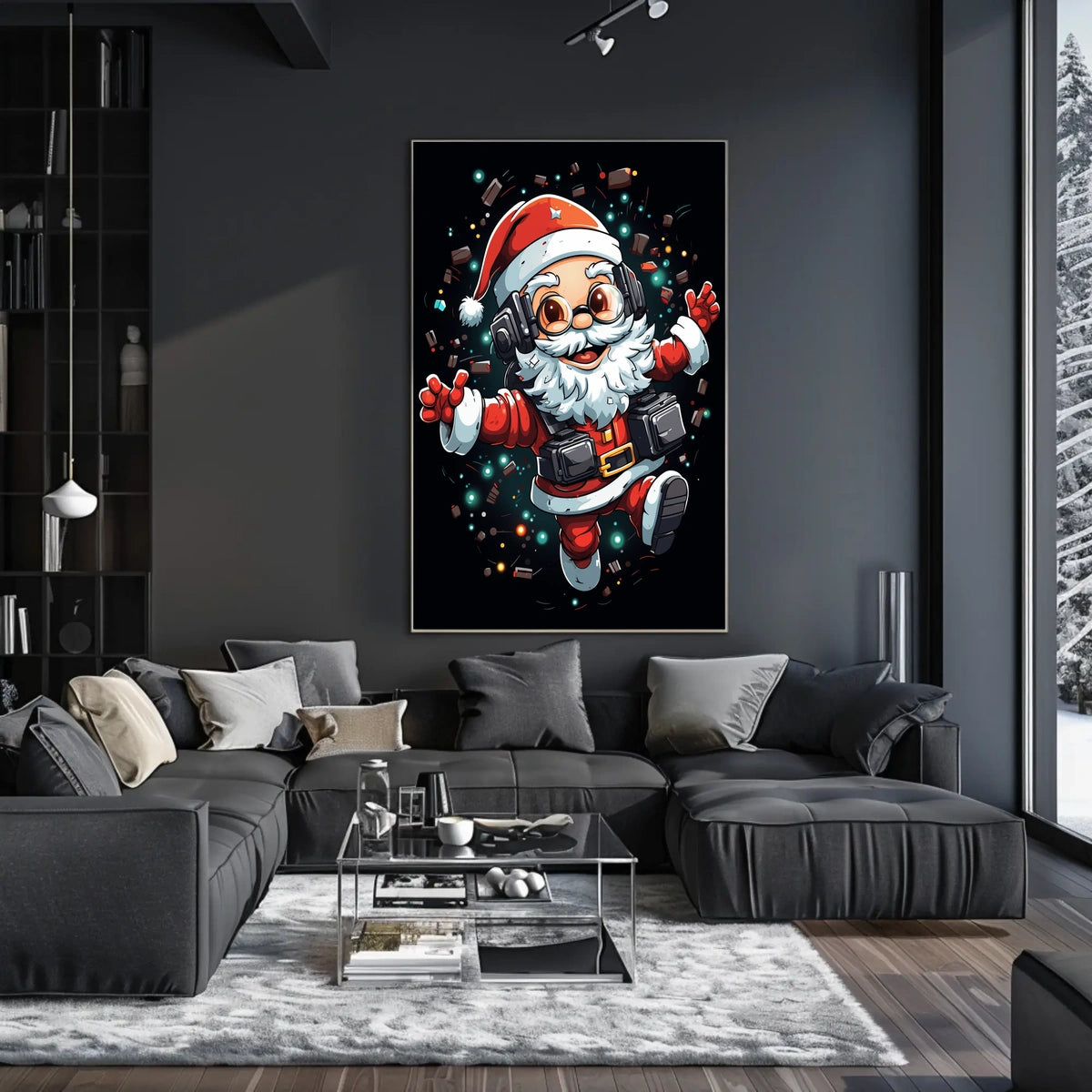 Tech-Savvy Santa Poster