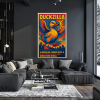Duckzilla A Waddling Terror Poster