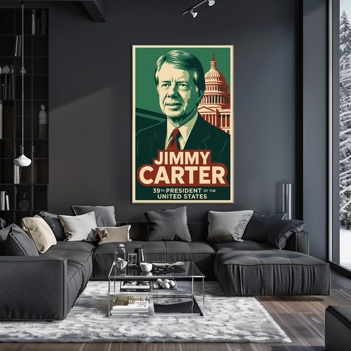 Jimmy Carter Presidential Portrait Patriot Poster