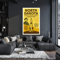 North Dakota Highlights Poster