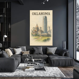 Oklahoma Cityscape Poster