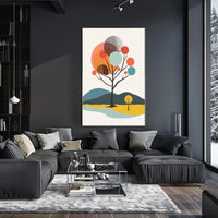 Abstract Harmony Art Deco Style Poster