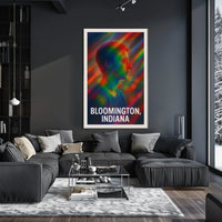 Vibrant Portrait Bloomington Indiana Expressionism Poster