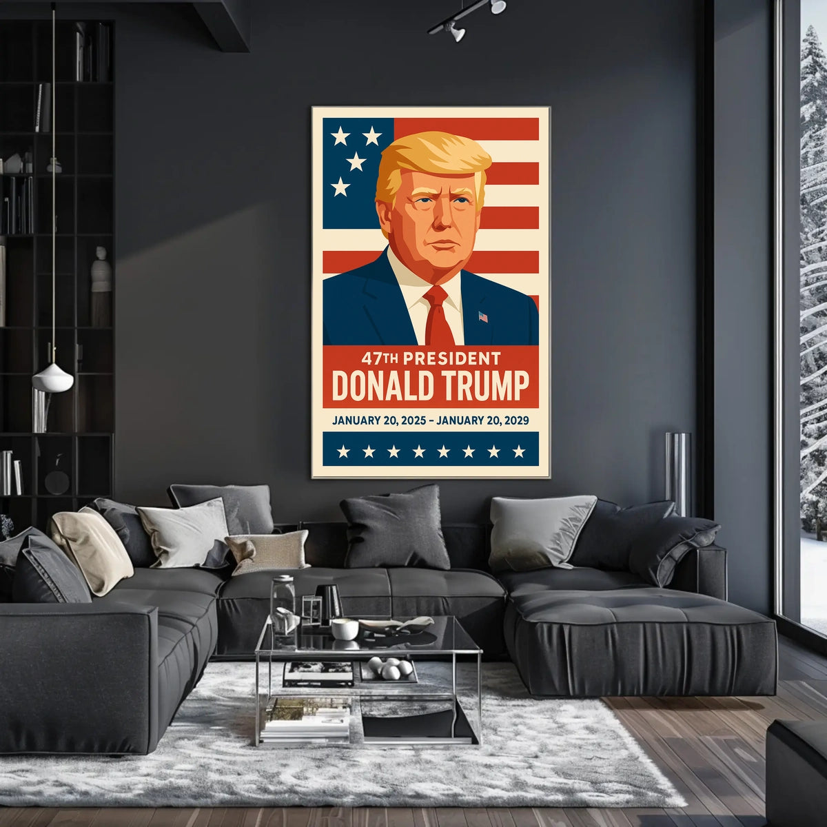 Trump Visionary Leader Patriot Pop Art Poster