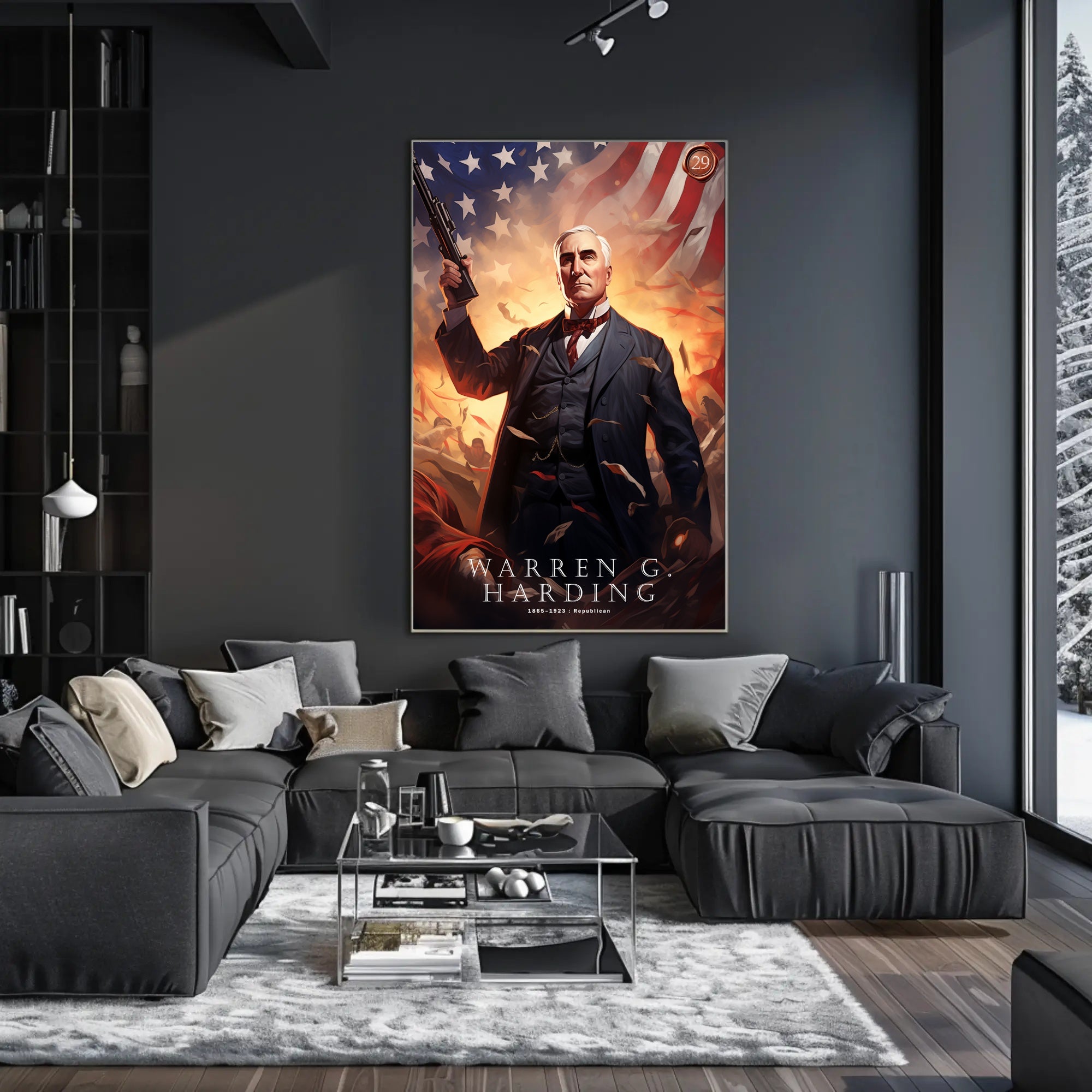 Warren G. Harding Commemorative Poster