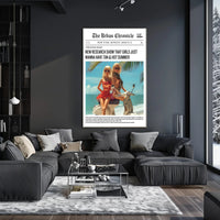 Summer Fun Dolls on Scooter Pop Culture Poster PosterGoat