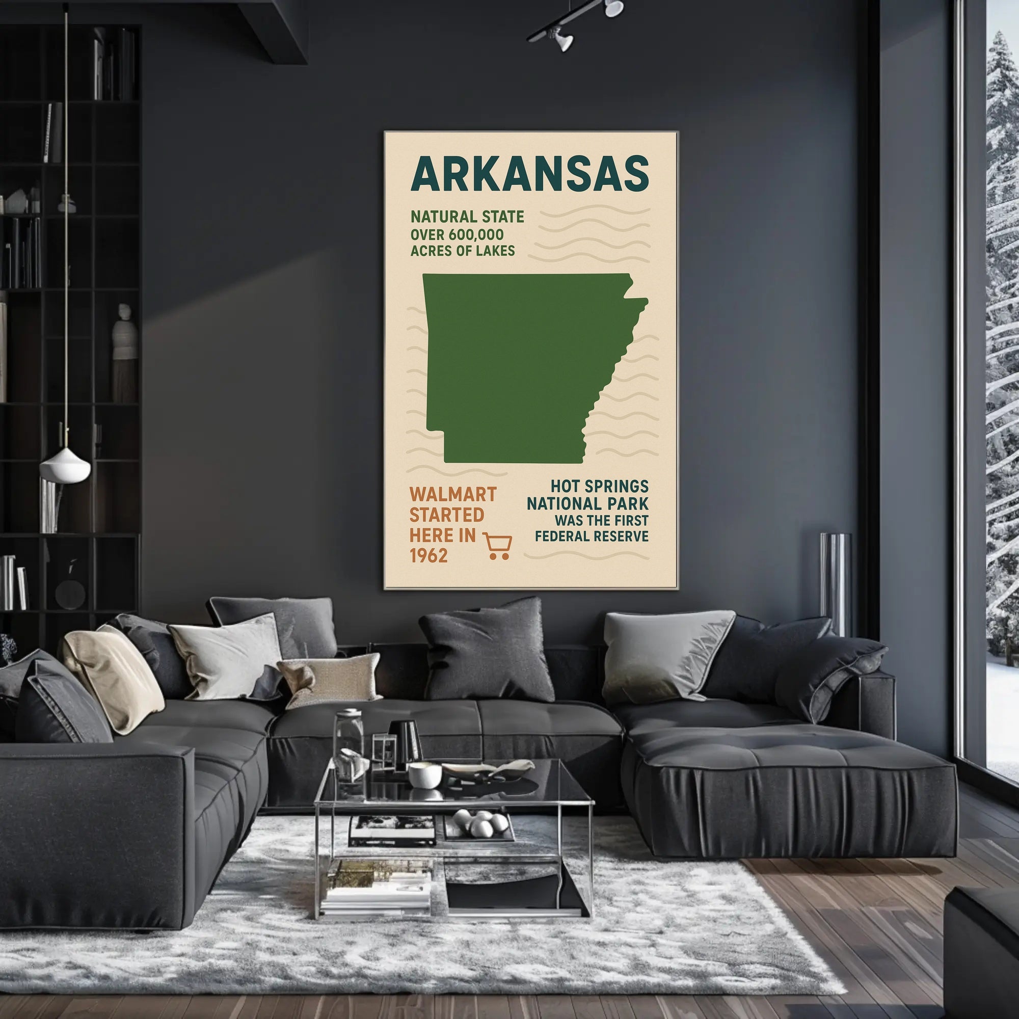 Arkansas The Natural State Poster