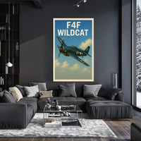 F4F Wildcat Poster PosterGoat