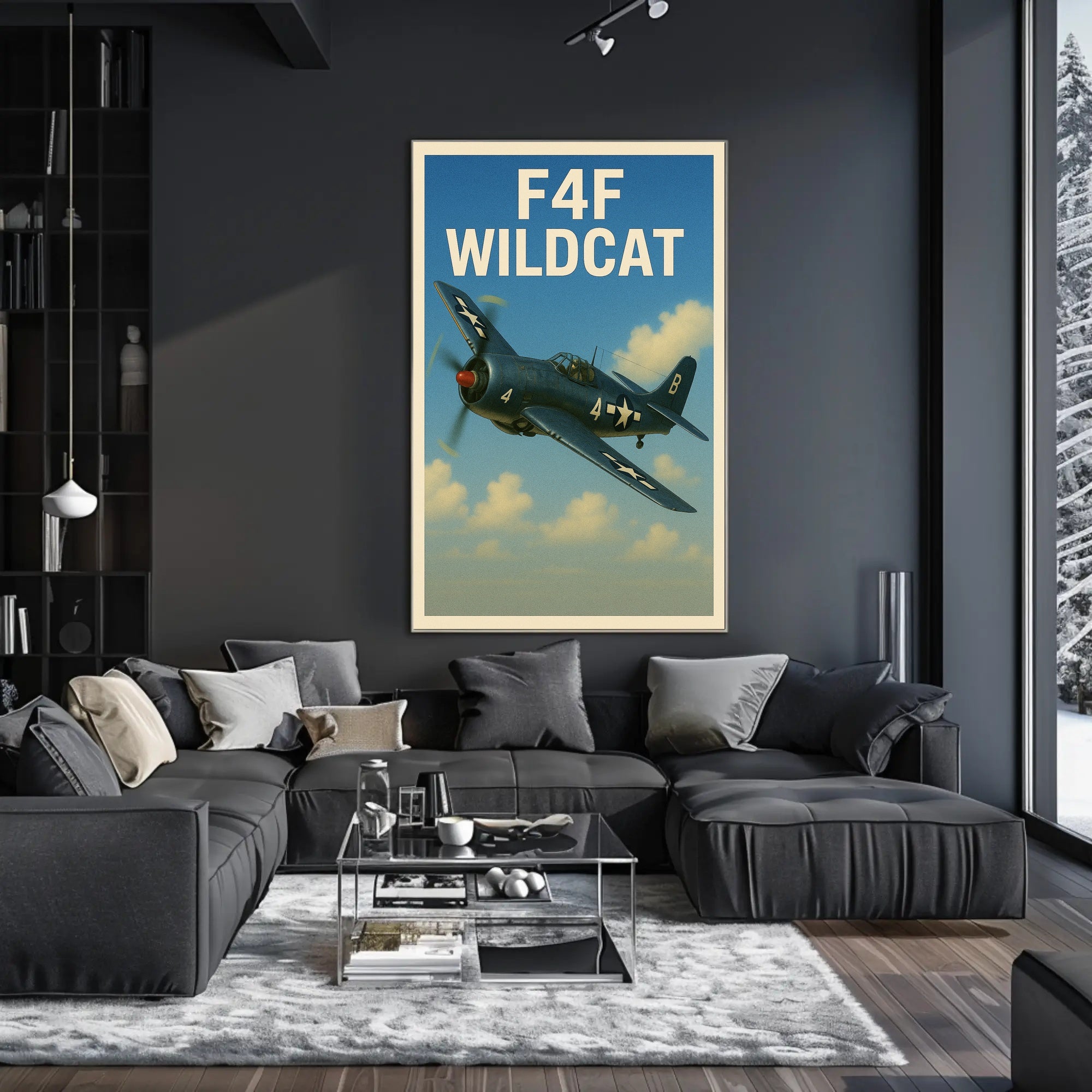 F4F Wildcat Poster PosterGoat