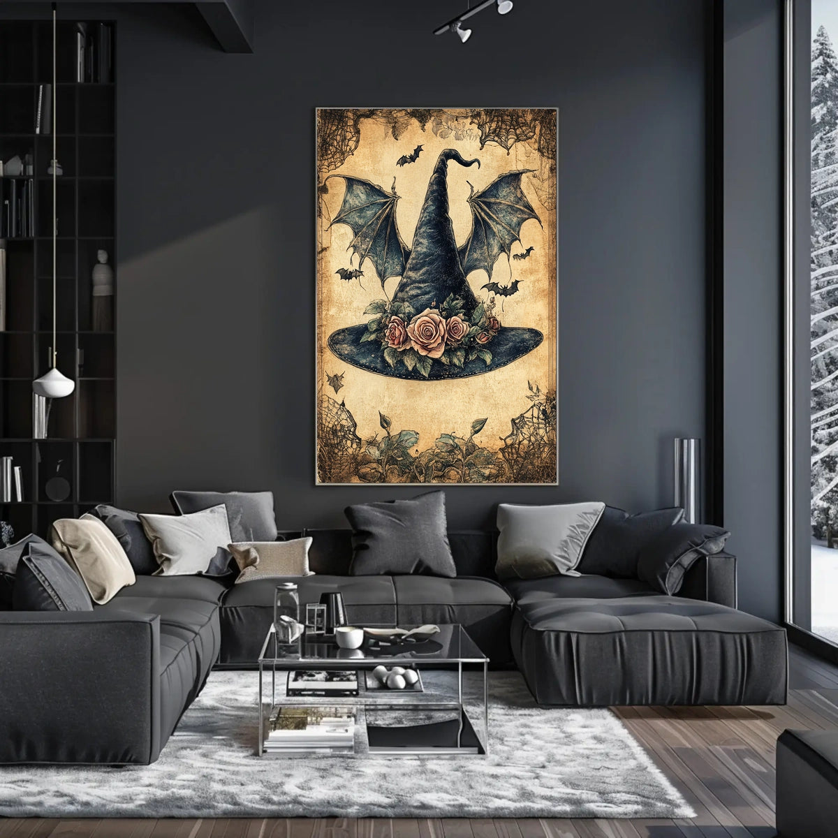Whimsical Witch Hat Fantasy Design Cultural Poster