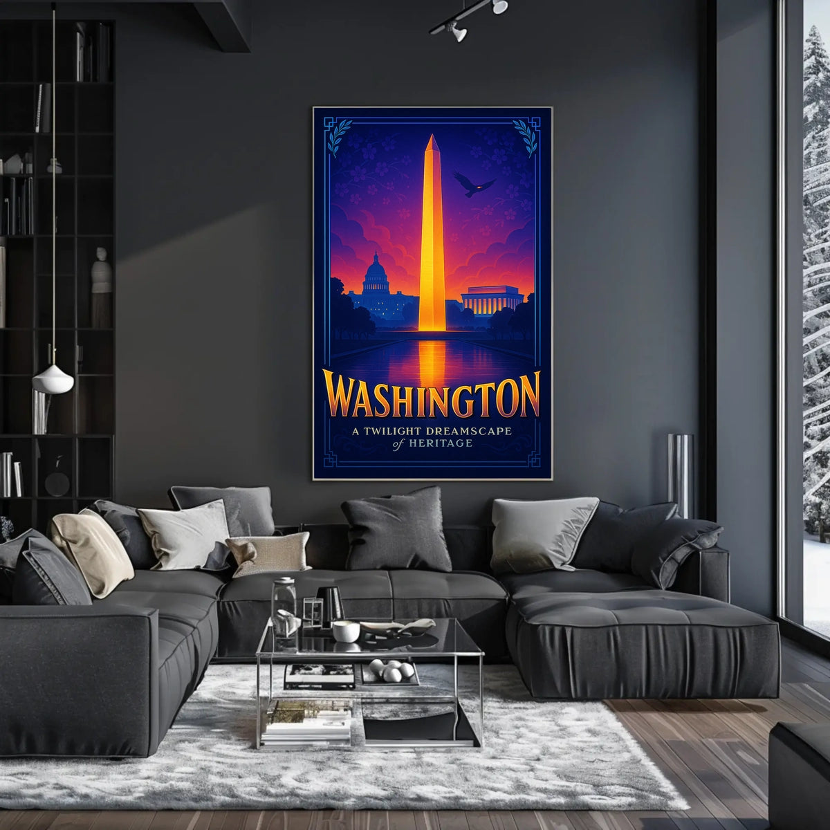 Washington A Twilight Dreamscape Poster