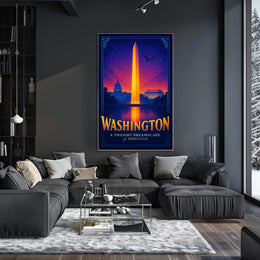 Washington A Twilight Dreamscape Poster