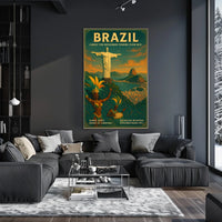 Brazil Carnival Rio Poster: Vintage Travel Art