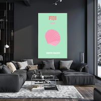 Fiji Tropical Getaway Print - Travel Poster PosterGoat