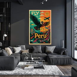 Fly to Peru Wander in Color Poster
