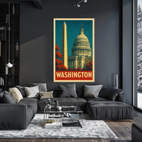 Washington Landmarks Poster