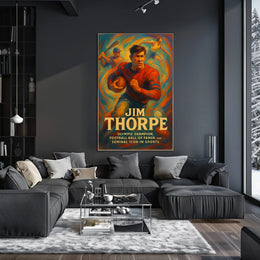 Honoring a Sports Icon Jim Thorpe Poster